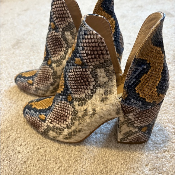 Steve Madden Women's Snakeskin Ankle Boots - Picture 1 of 7